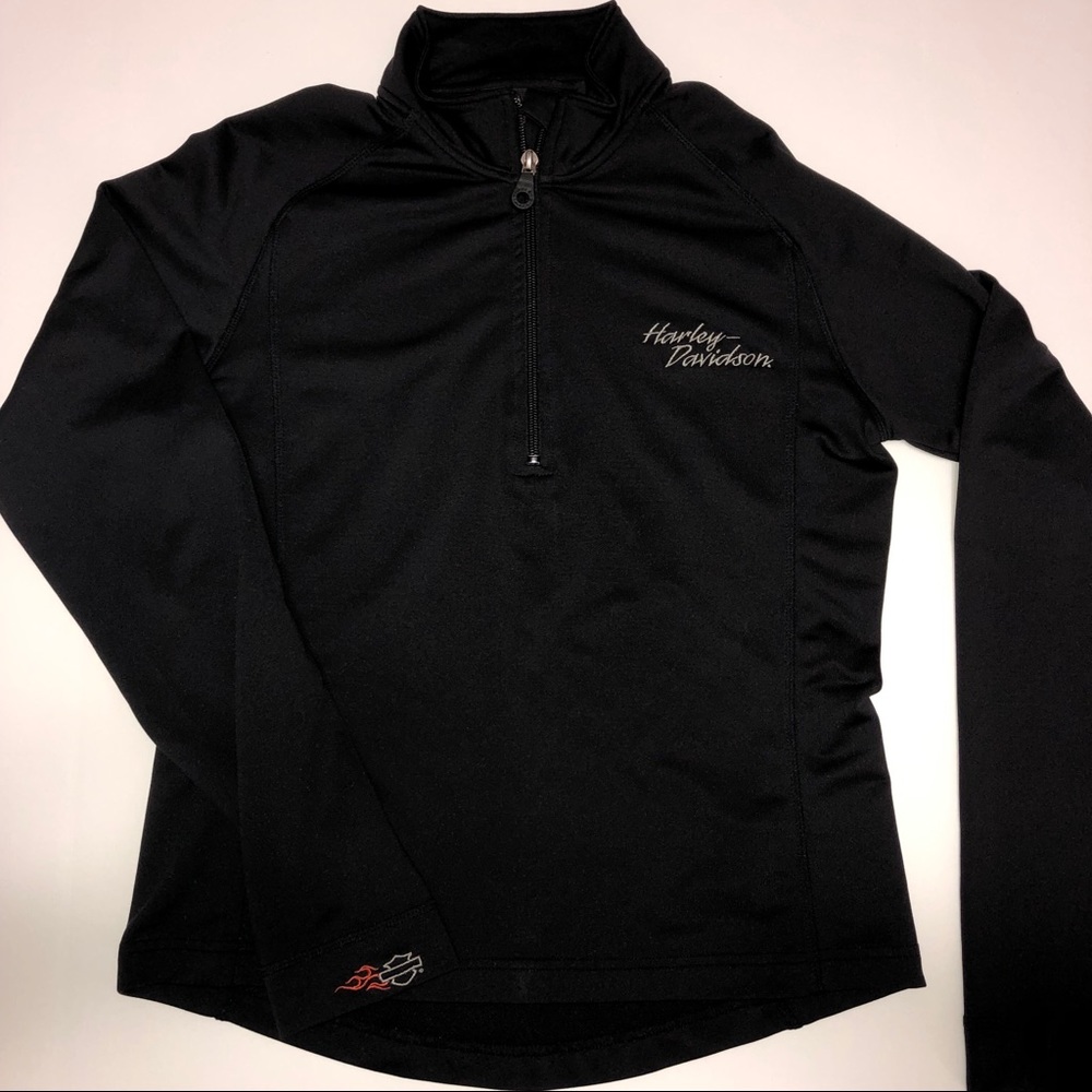 💋REPOSH💋 Harley Davidson 3/4 Pullover